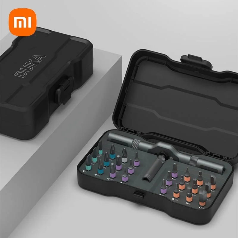 

Шуруповерт Xiaomo Youpin ATuMan DUKA, многофункциональный гаечный ключ с храповым механизмом 33 в 1, S2, набор магнитных насадок, «сделай сам», бытовой рем...