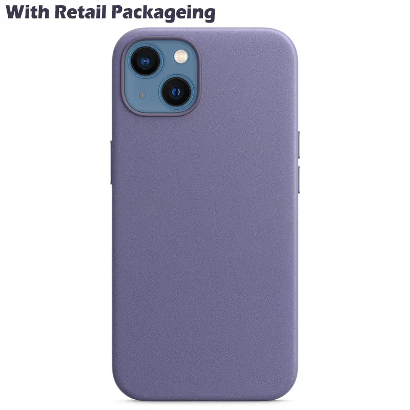 Оригинальный кожаный магнитный чехол Apple Magsafe для iPhone 13 Pro Max мини-чехол с