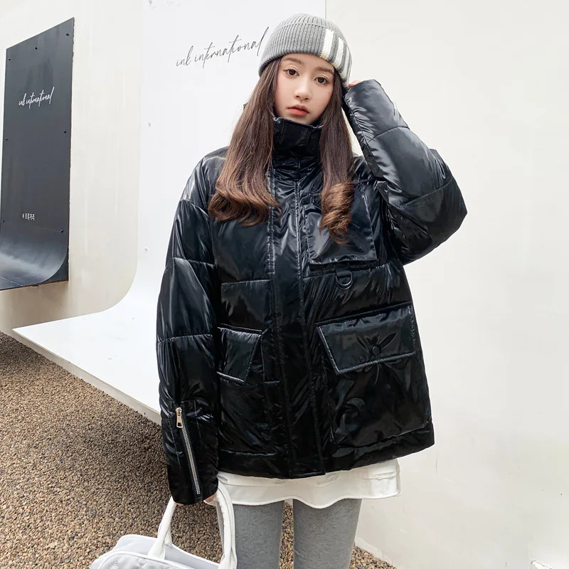 

Women's 2022 Winter Jacket Coat New Korean Casual Coat Trend Cuff Zipper