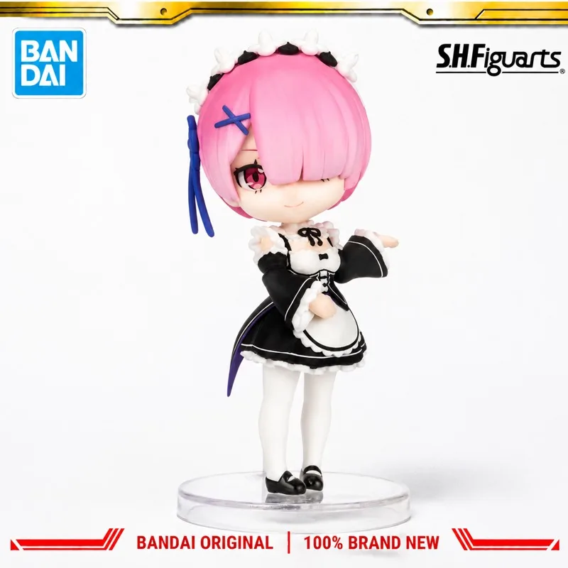 Фото В наличии оригинальная фигурка Bandai Figuarts Re Life In A Different World From Zero Ламу, модель куклы, абсолютно новая в коробке, аниме. №2