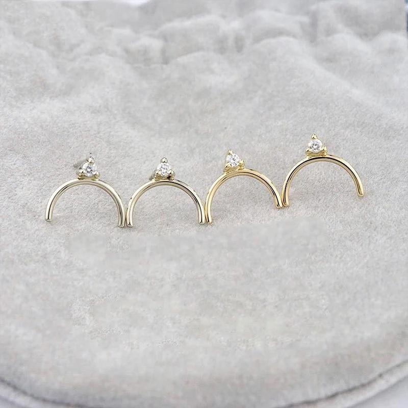 

Богемные волнистые простые C-образные уникальные серьги-гвоздики для женщин женские серьги одинаковые Серьги Подарки