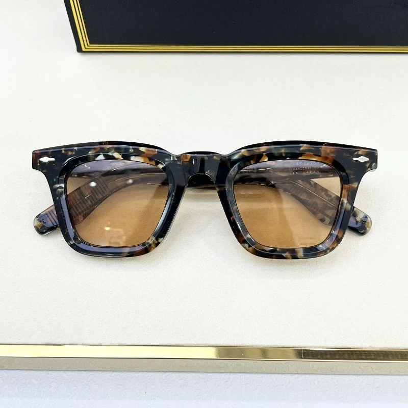 LECLAIR JACQUE толстые ацетатные квадратные деловые солнцезащитные очки женские