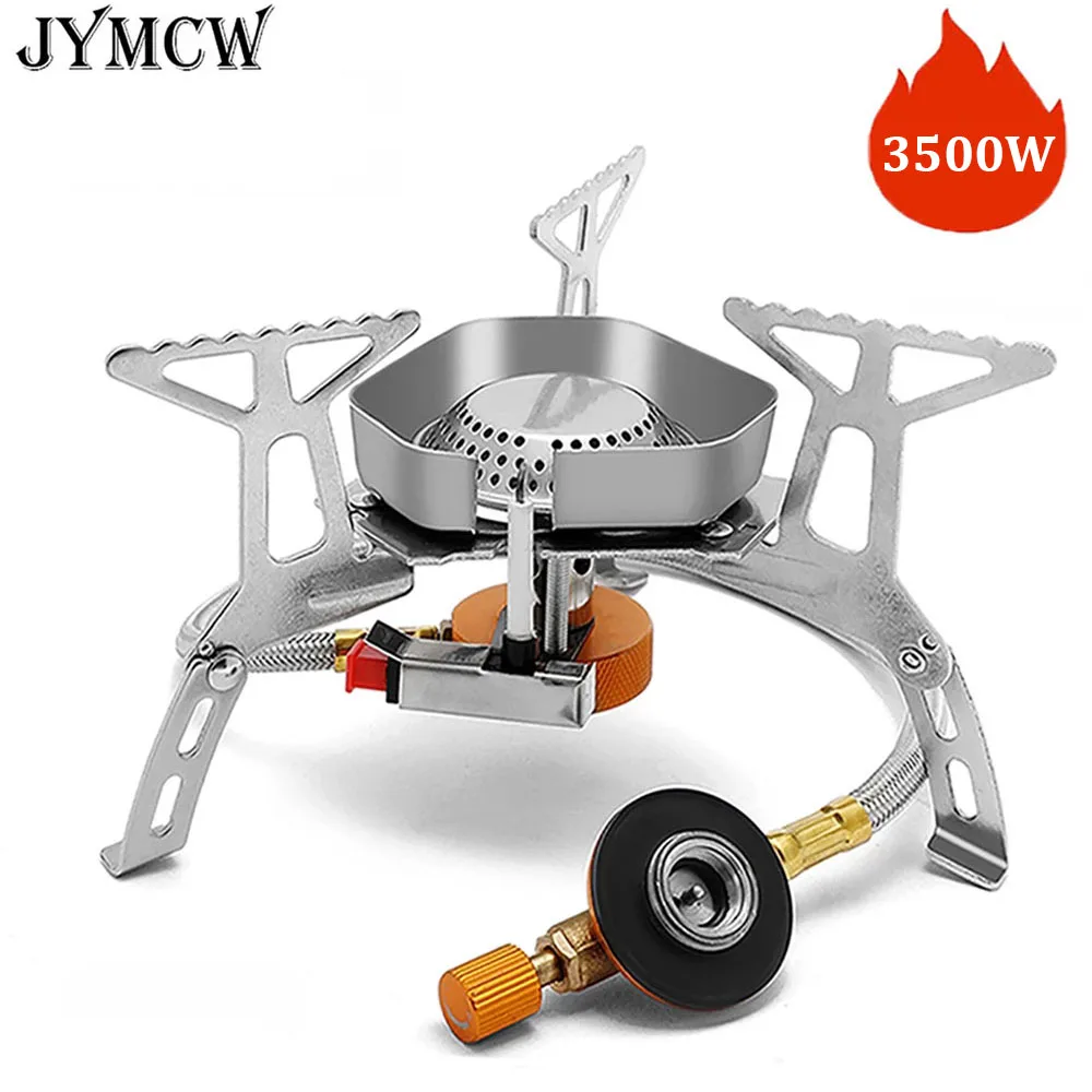 

Camping Wind Proof Gas Burner Outdoor Strong Fire Stove Heater Tourism Equipment Supplies Tourist Kitchen Survival Trips