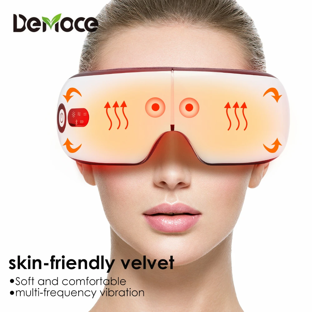 

Smart Hot Compress Eye Massager 4D Airbag Massage Multi-frequency Vibration Bluetooth Music Eye Protection Device Sleep Massage
