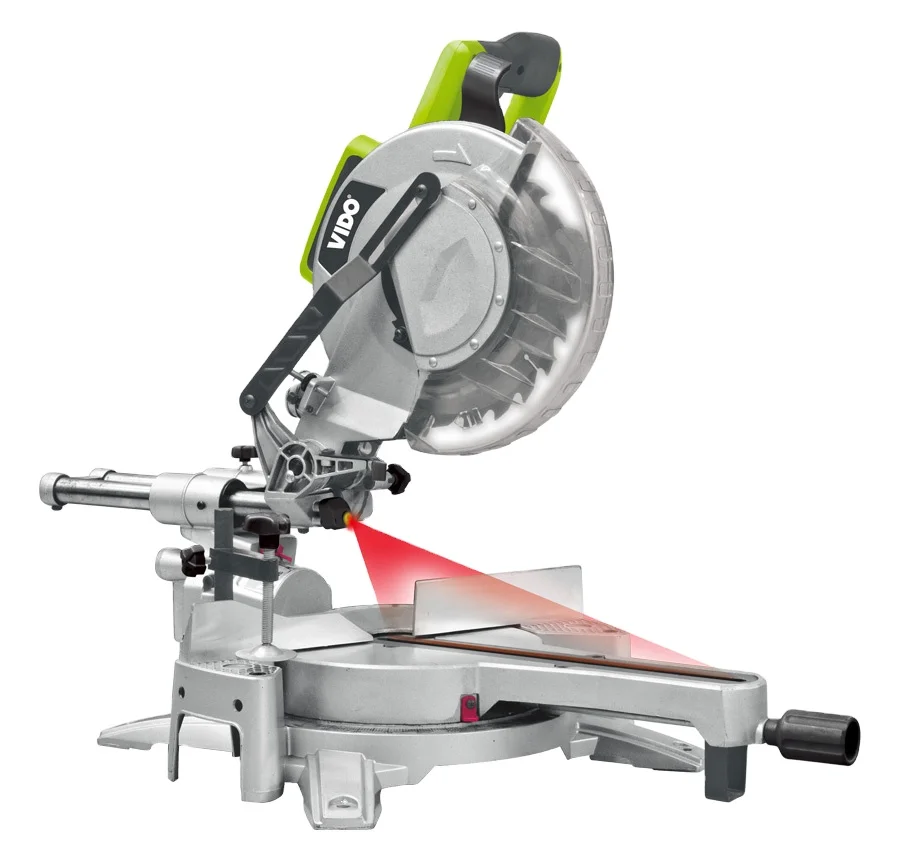 

VIDO Professional table cutting mitre saw machine 1800w 10inch blade compiund sliding miter saws