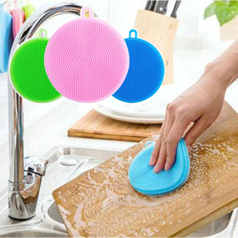 

1 шт., силиконовые чистящие щётки для посуды