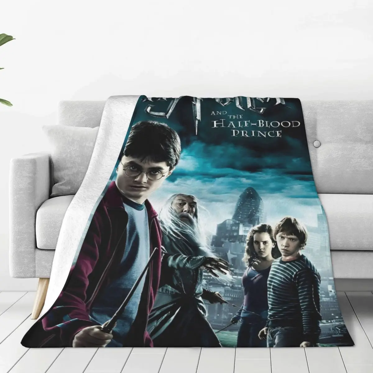 Одеяло из фильма H-HARRY P-POTTER фэнтезийное литературное романы фланелевое одеяло для