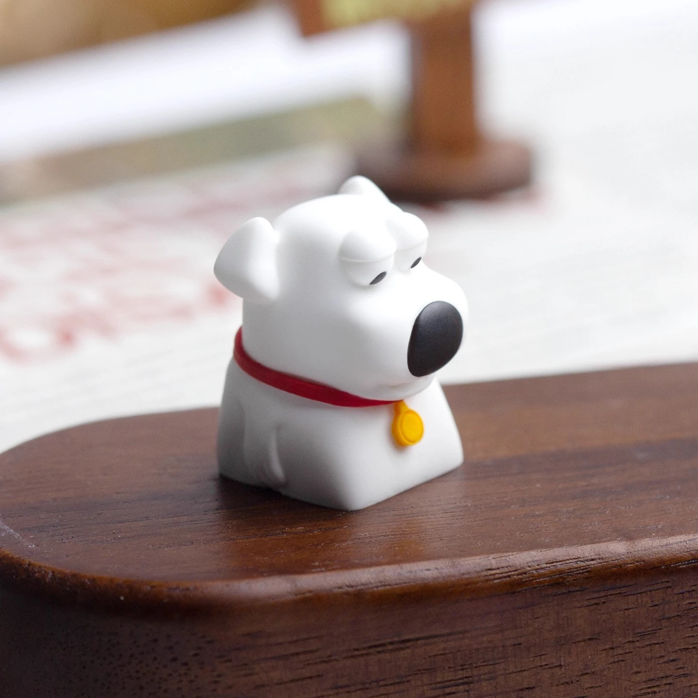 Фото Серия Family Guy Brian Griffin, колпачок для ключей из смолы, персонализированный одиночный милый креативный механический индивидуальный ESC, аниме, подарки ручной работы №5