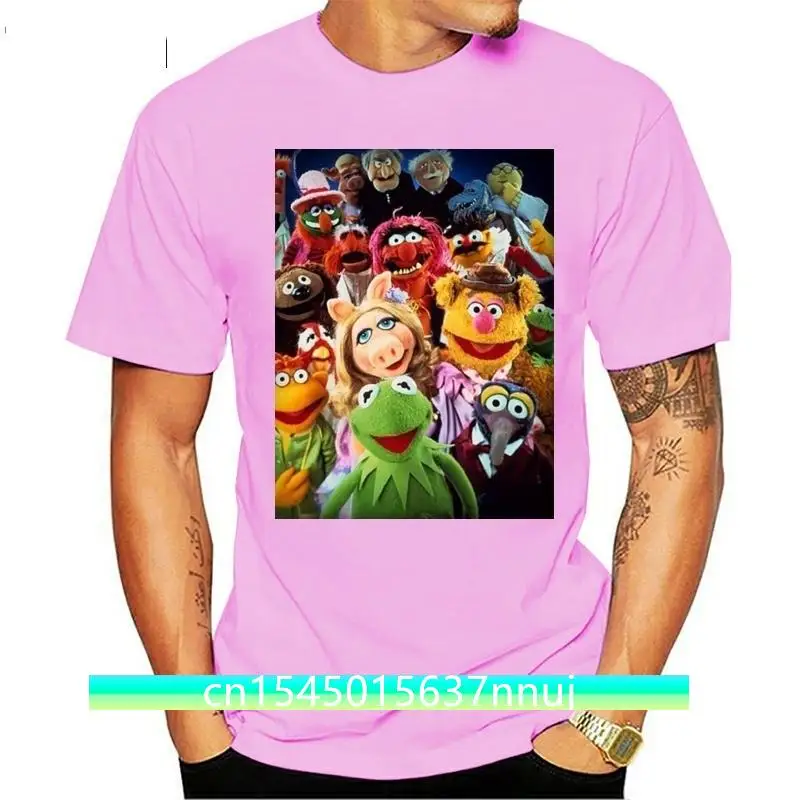 

T Shirt Homme The Muppet Show Kermit Piggy Gonzo Serie Tv Vintage Casual Plus Size T Shirts Hip Hop Style Tops Tee S 2Xl 031215