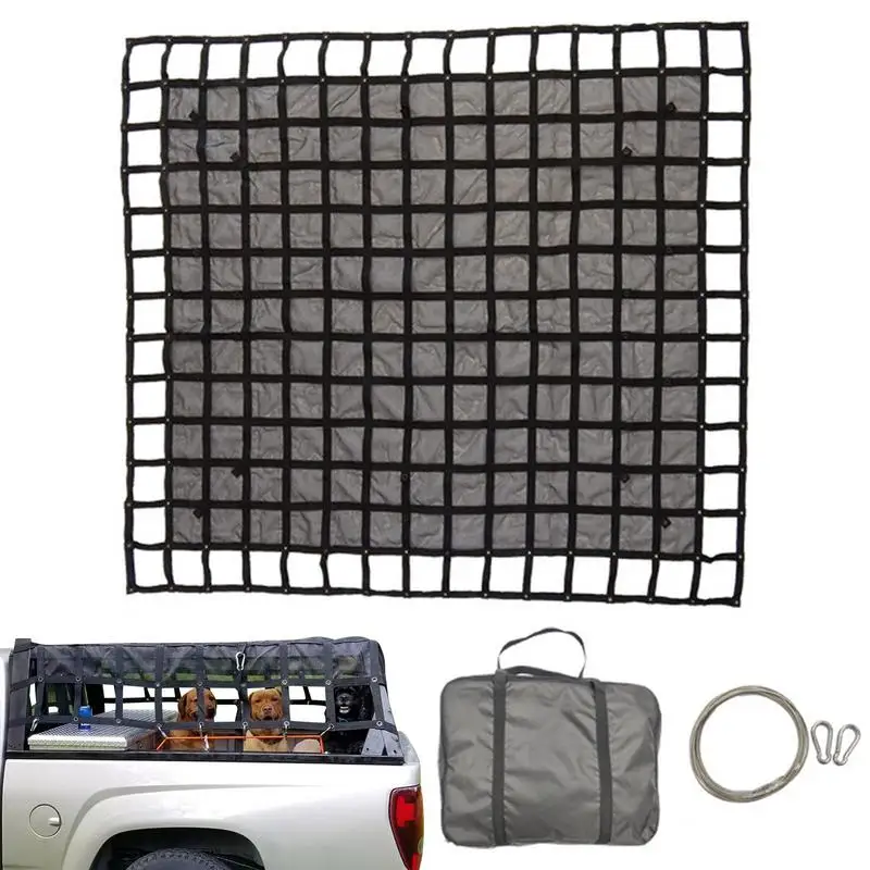 

Truck Bed Cargo Net Heavy Duty Truck Bed Cargo Net Bungee Net Mesh With Carabiners And Storage Bag Universal Car Organizer Net