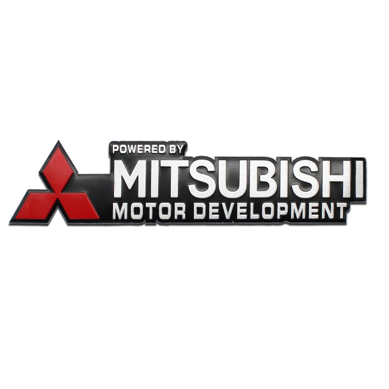 

3D металлическая алюминиевая наклейка на боковое крыло автомобиля, значок из сплава, авто логотип, наклейки на задний багажник для Mitsubishi Ralliart ASX Outlander X Lancer