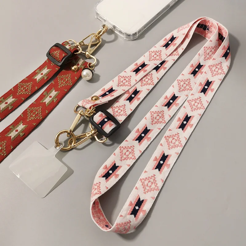 Регулируемый шнурок на шею в этническом стиле