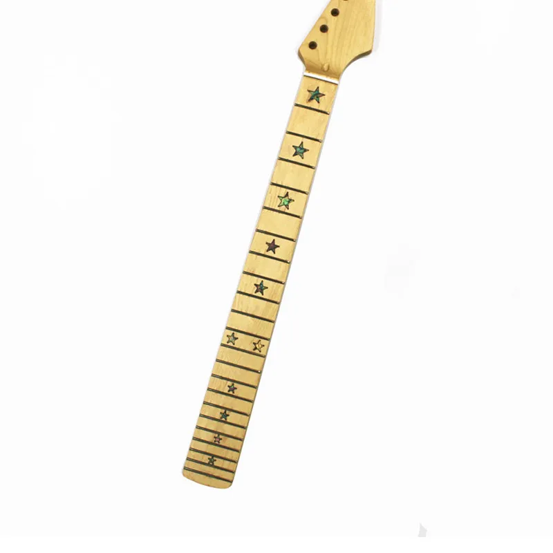 

Disado 22 лада Кленовая электрическая гитара Шея Кленовая подставка инкрустация звезды деревянный цвет гитара аксессуары Запчасти на заказ