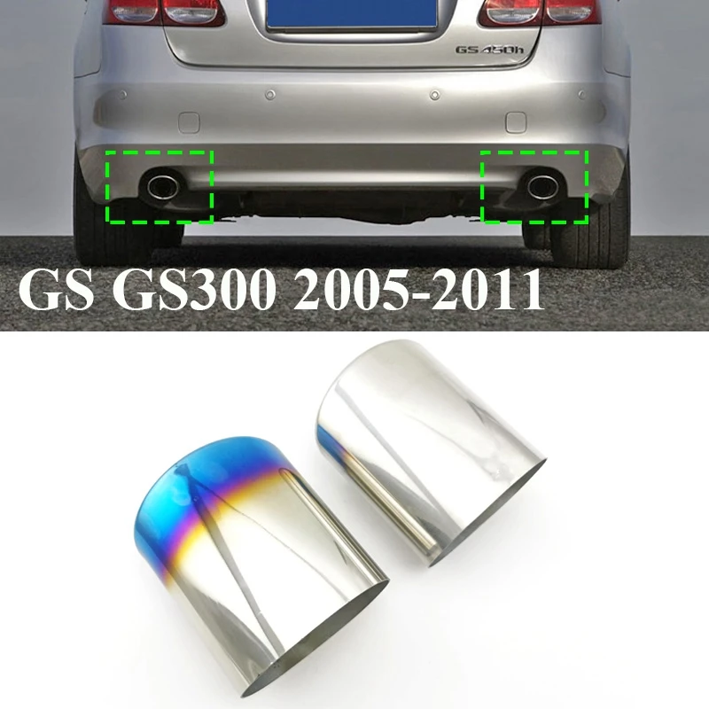 

Car Rear Exhaust Muffler Pipe Stainless Steel Tail Pipe Outlet Tip Pipe For Lexus GS GS300 2005-2011