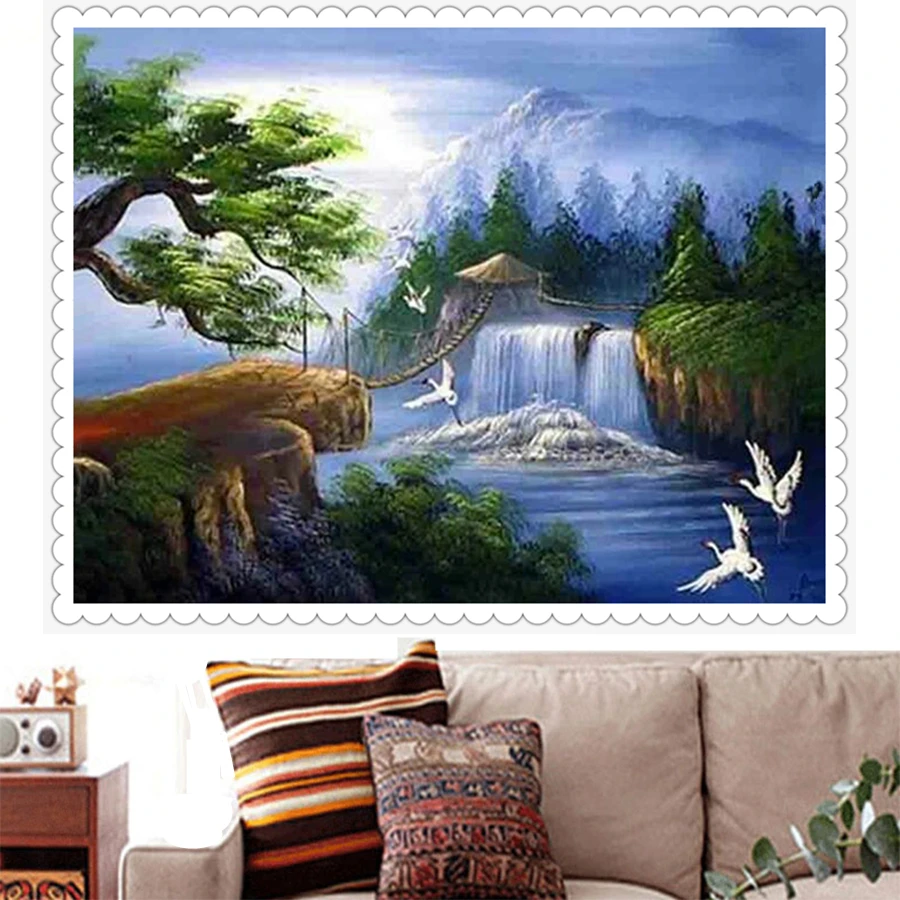 

Landscape Animal DIY 5D Diamond Painting Full Drill Square Round Embroidery Mosaic Art Picture Of Rhinestones Home Decor Gifts