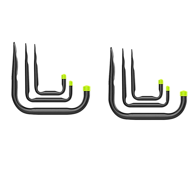 

6Pcs Garden Trough Heavy Hooks Warehouse Hanging Hooks Wall Mounted Hanger For Garden Garage Bathroom Warehouse