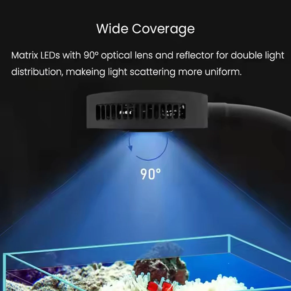 Фото Оригинальный светильник Aqua Knigt V2 Spectra для аквариума, 36 Вт, освещение для морской воды, восход солнца, закат для аквариума с коралловым рифом, AC100-240V №2