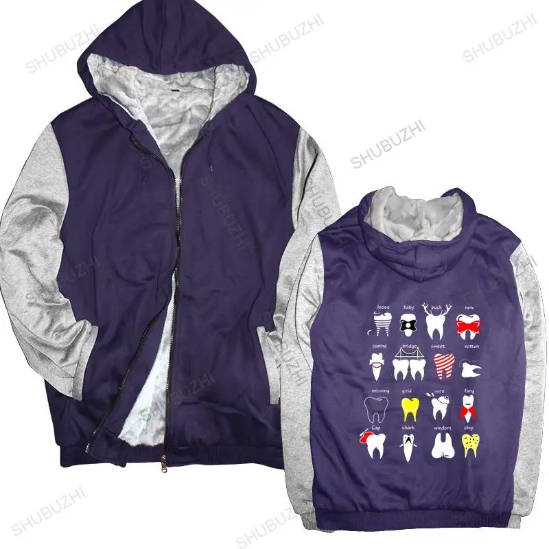 

Men hooded zipper Tooth Dentist warm coat Men Cotton Fashion coatth Care thick hoody Dental Hygienist mens shubuzhi hoodies