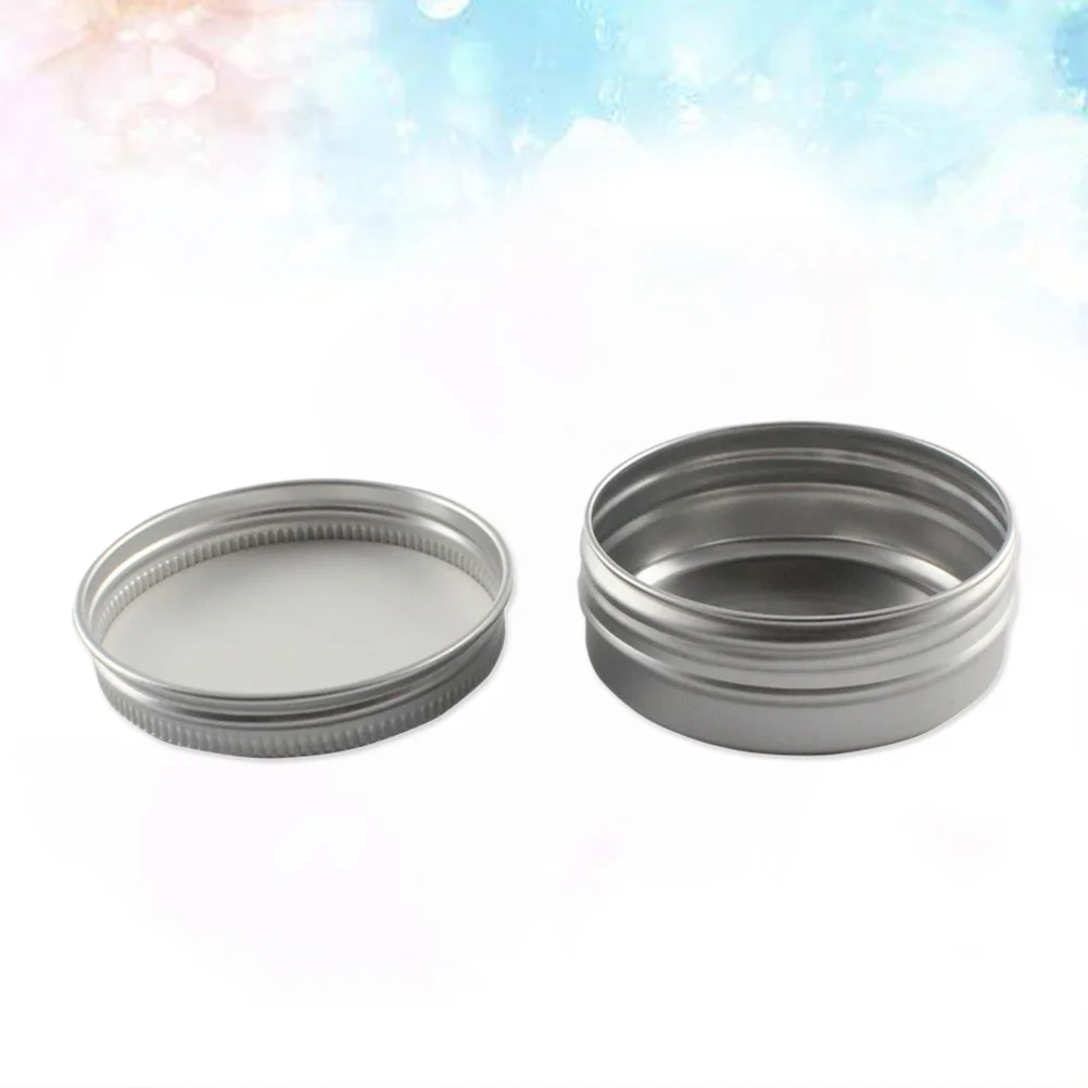 

Jarstravel Tin Jartins Cream Aluminumlids Empty Creams Bottle Metal Cans Bottles Toiletries Box Round Aluminiumtea Container
