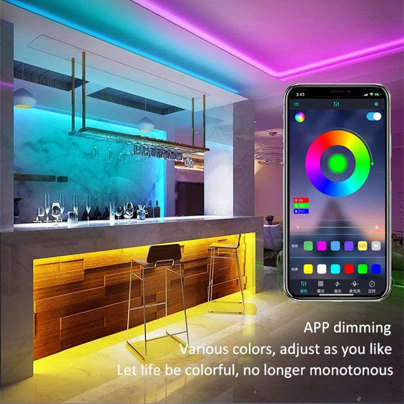 Светодиодная лента Bluetooth Управление Rgb Светодиодные фонари для телевизора