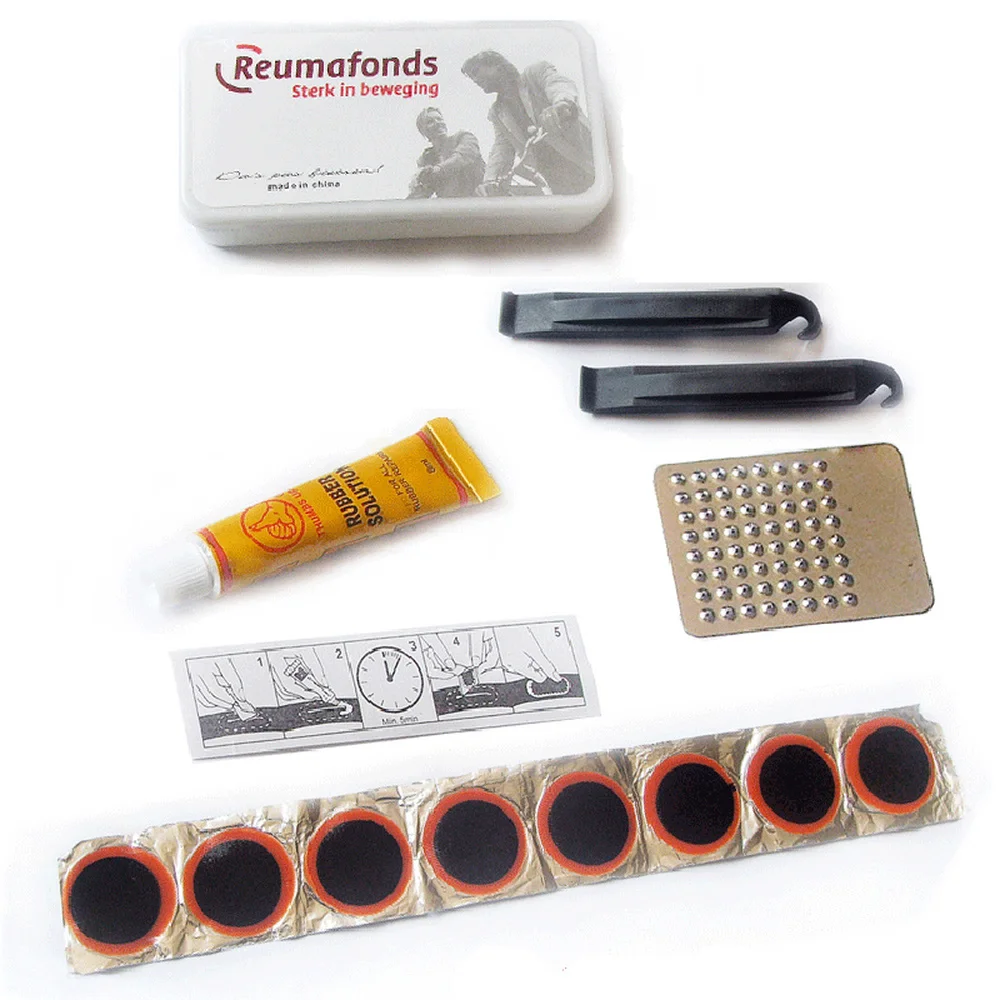 

Bicycle Tire Repair Kits Mountain Bike Repair Tool Cycling Flat Tire Repair Rubber Patch Glue Lever Set Tire Fix Kit Accessories