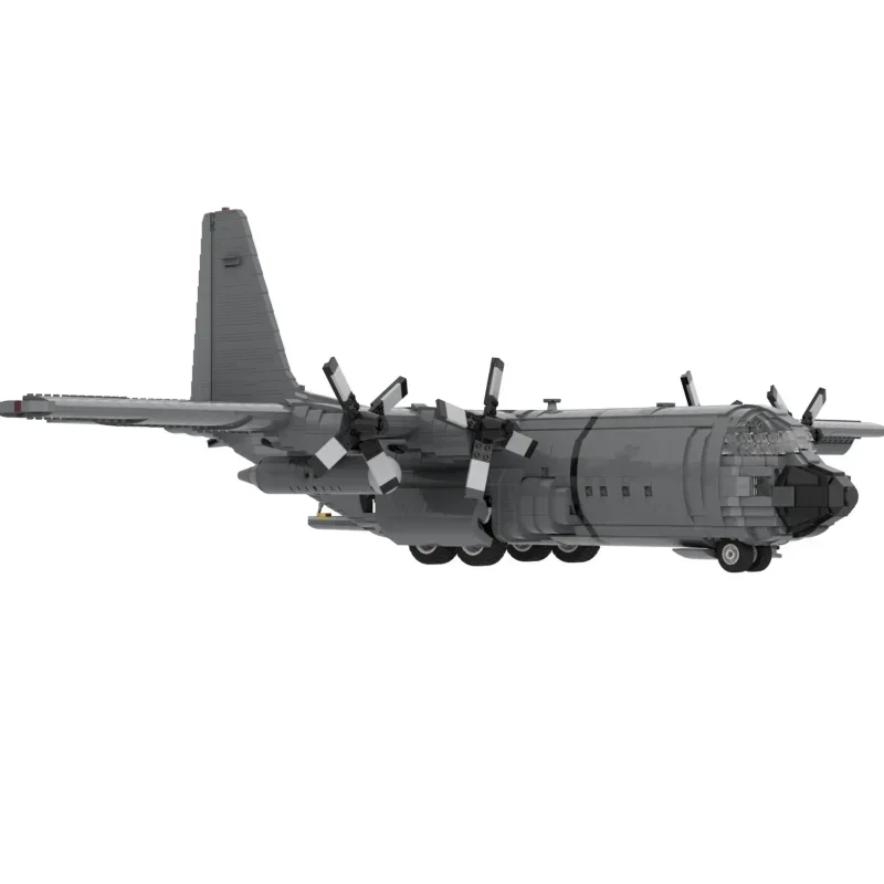 Moc строительные кирпичи модель военного истребителя Legacy C-130H Hercules 1:38