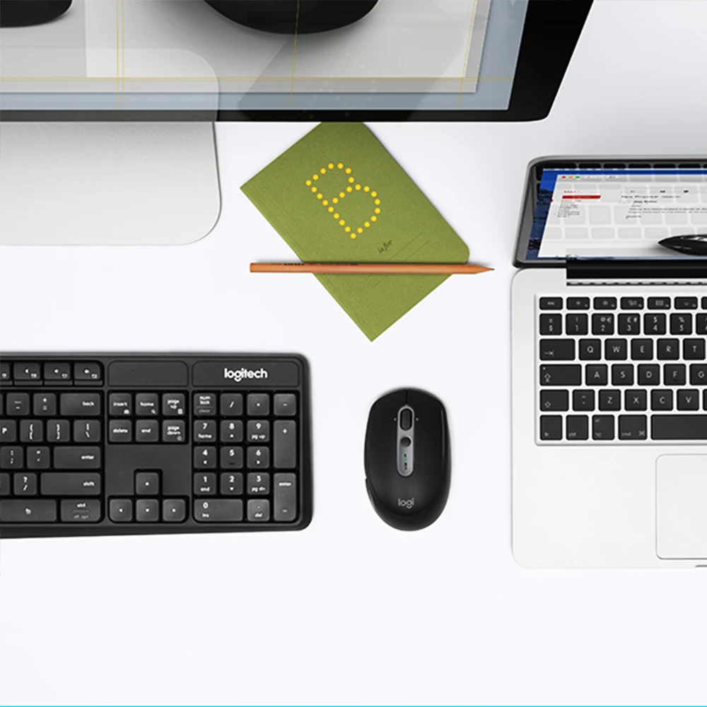 Оригинальная беспроводная мышь Logitech Pebble M350 Bluetooth USB-приемник компьютер для