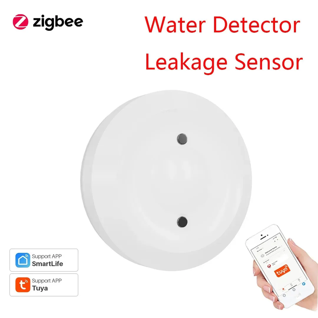 

Tuya ZigBee Linkage Water Flood Leak Leakage Immersion Sensor Detector Overflow Waterproof Smart Home Security Protection