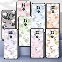 case cover for motorola moto g30 g50 g60s g9 g8 one fusion g stylus edge 20 plus armor casing hello kitty 3d coloring angel