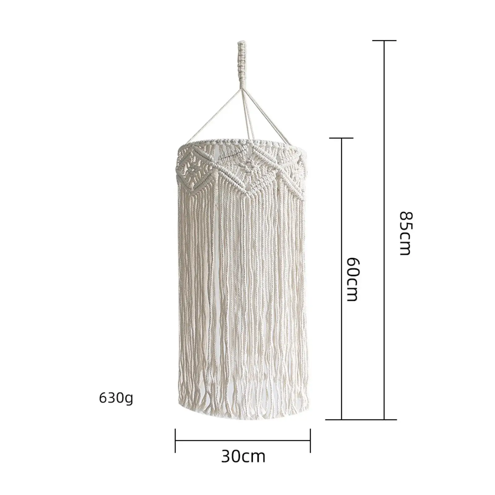 

Bohemian Hanging Macrame Light Shade Durable Accessories Multipurpose Pendant Light Cover Decorative for Children Bedrooms