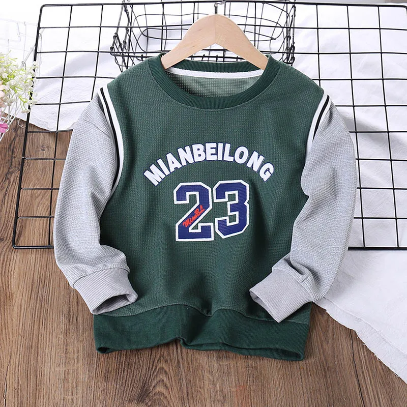 

Модные женские детские пуловеры, осенние спортивные толстовки с длинным рукавом для баскетбола, весенняя одежда для мальчиков, топы