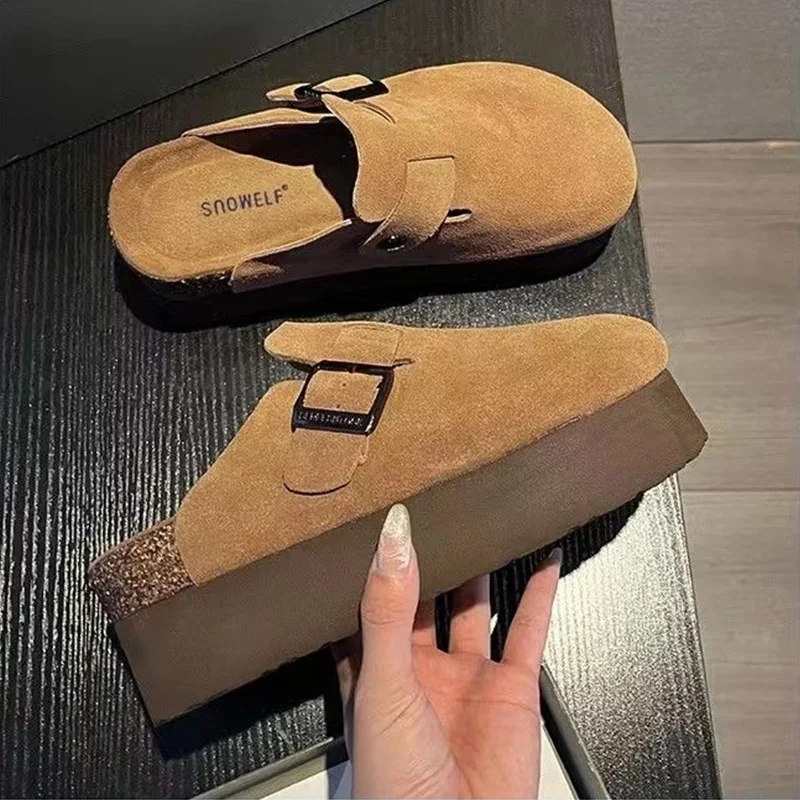 Туфли без каблуков женские тапочки летние пляжные сандалии модное платье 2024