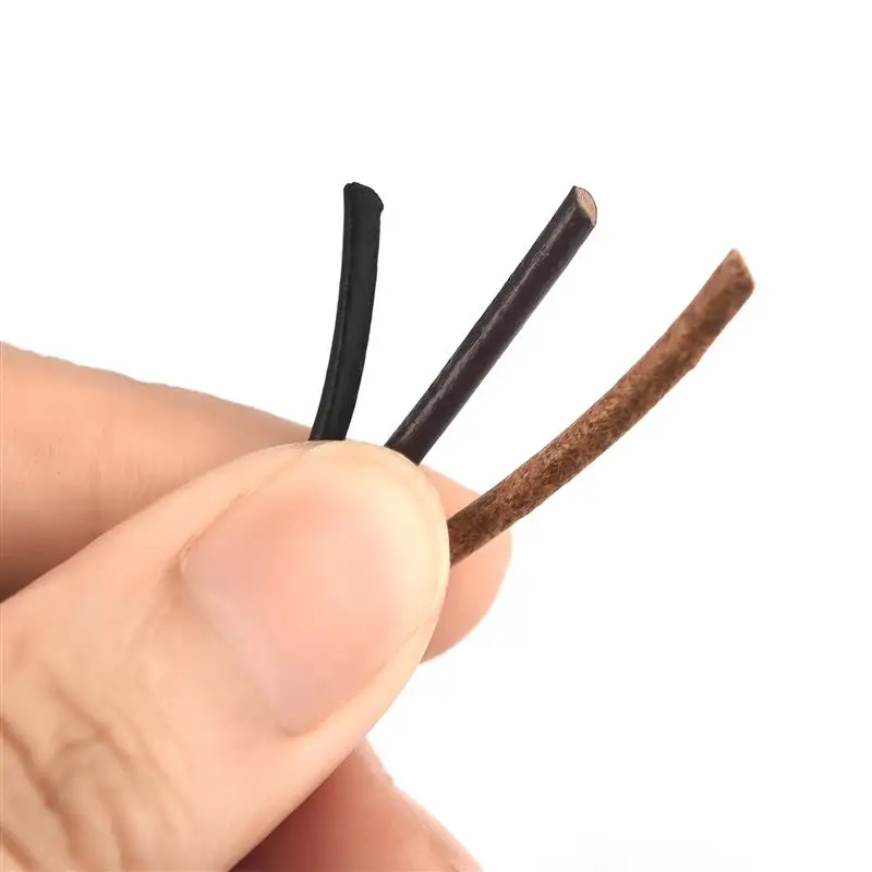 2 м/5 м Круглая Плоская нить веревка из коровьей кожи ювелирные изделия своими