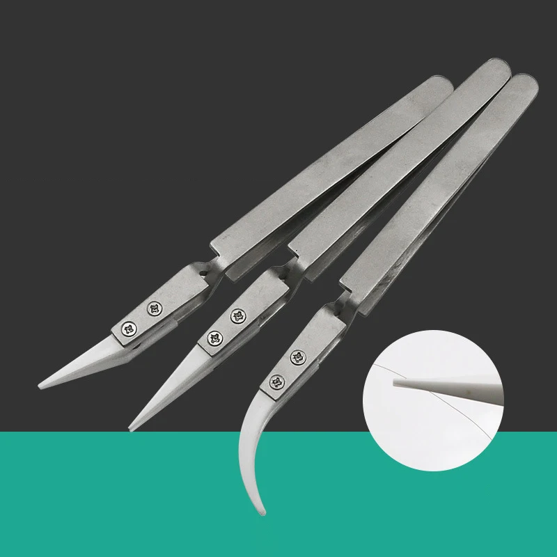 

1 шт., антимагнитный керамический Пинцет из нержавеющей стали