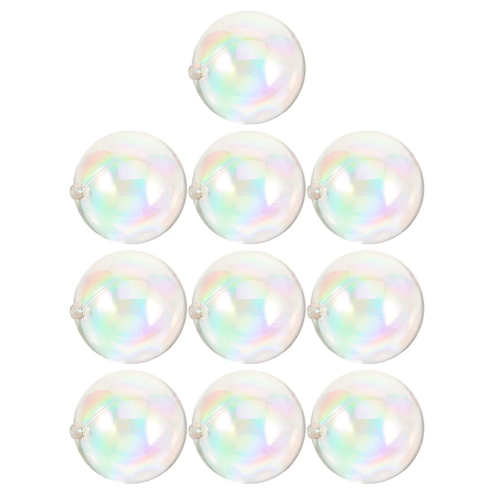 10 шт. рождественский декоративный шар подвесной кулон мини-прозрачный орнамент