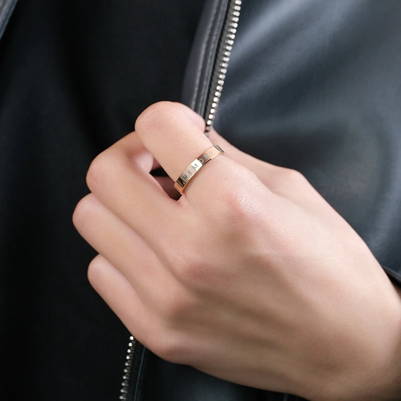 2023 New Tungsten Gold Rings Men And Women Oath of Love Fashion Shining Retro Party Wedding Deep carving,Engraving,Free Shipping