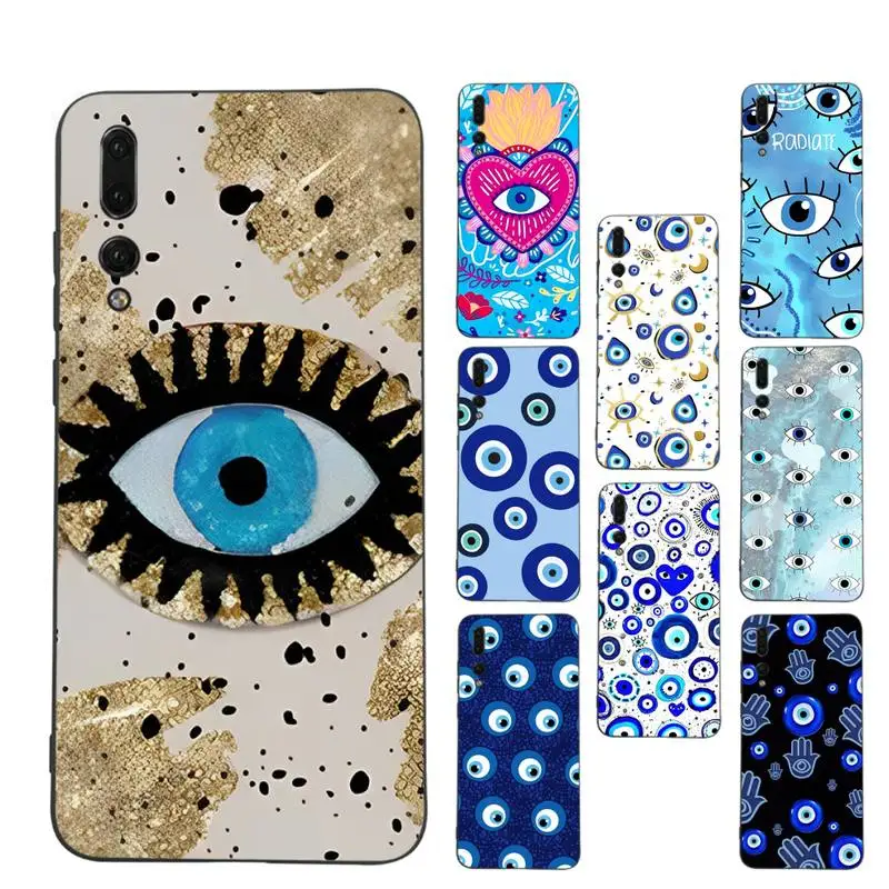 

RuiCaiCa Evil Eye Lucky Phone Case Soft Silicone Case For Huawei p 30lite p30 20pro p40lite P30 Capa
