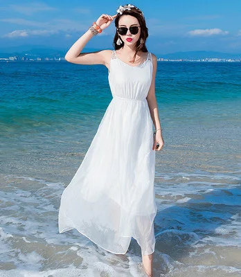 

Light Purple Party Dress Women Sleeveless Beach Summer Dress Real Silk Elegant Office Ladies Wear Dresses Vestido LWL1558