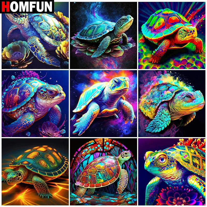 HOMFUN полная алмазная вышивка &quotживотные морские черепахи&quot живопись крестиком