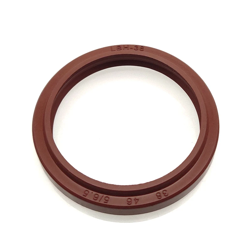 Резиновое гидравлическое пылезащитное уплотнение типа LBH FKM шаг 5 мм поршневое