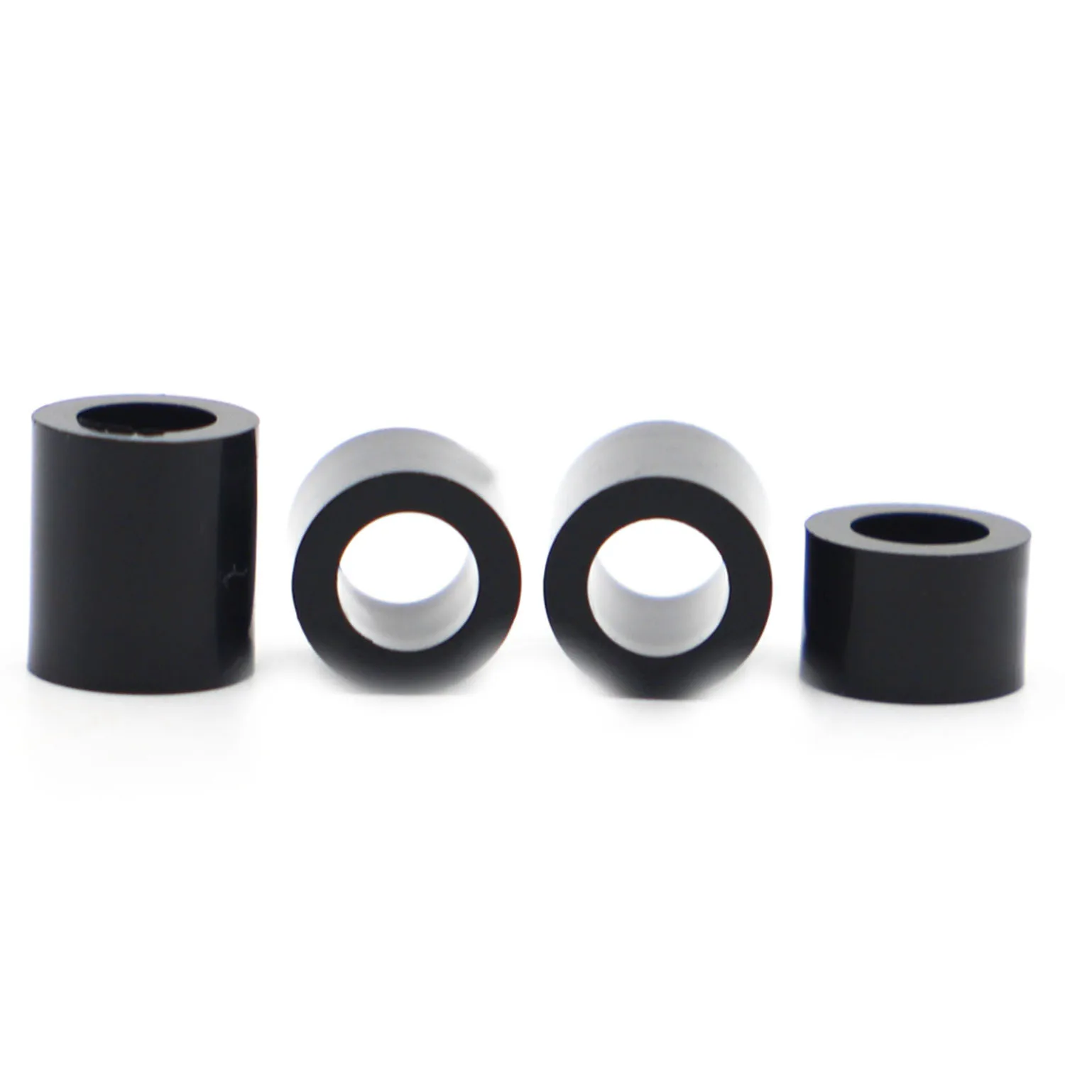 

10-50pcs Black Nylon ABS Round Hollow Non-Threaded Column Washer Standoff Spacer M3 M4 M5 M6 M8