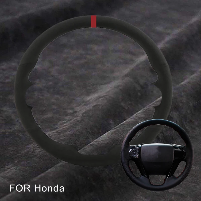DIY Автомобильная накладка на колесо для Honda Accord9 Odyssey Crosstour 2013-2016 Pilot 2017 замшевая