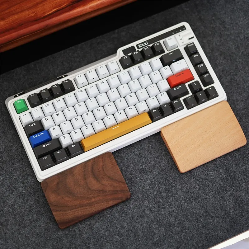 Walnut Wooden Keyboard Wrist Rest  Ergonomic Office Gaming PC Desk mouse Handguard Wrist Pad Support protector hand  Wrist Rest