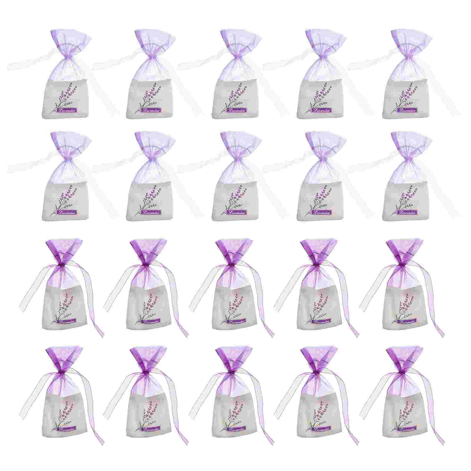 

Lavender Sachet Empty Sachets Gift Favor Drawstring Fragrance Wedding Organza Scented Gauze Candy Drawers Pouches Cotton Dried