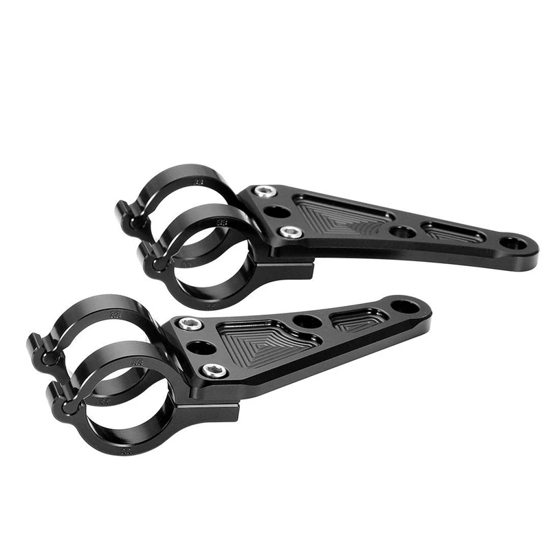 Крепежный кронштейн для мотоциклетной фары ЧПУ Алюминиевый сплав черные