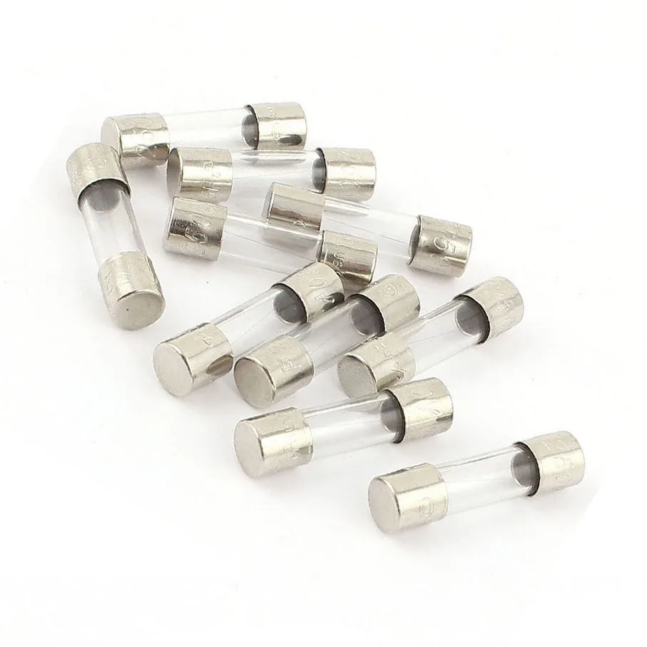 10 шт. 250 В мА 0 25 А быстродействующий предохранитель стеклянная трубка 5 x 20 мм