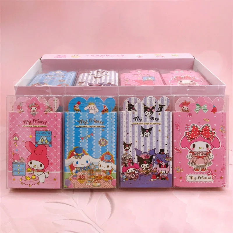 

Sanrio Message Book Kawaii Kuromi MyMelody Cinnamoroll Bookmark Notepad Can Paste Message Office Supplies Stationery Prize Gift