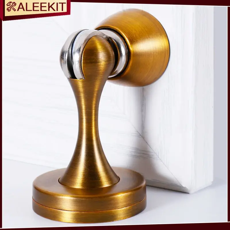 

4 Colors Magnetic Door Holder Stopper Invisible Doorstop Wall Floor Mount Safety Catch Zinc Alloy Door Suction Bedroom Supplies