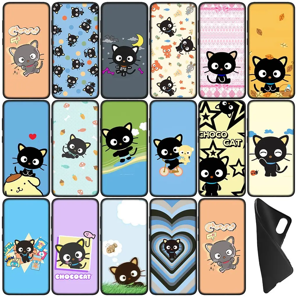 Chococat Choco cat Wallpaper Silicone Coque Phone Cover for Xiaomi Redmi Note 9 8 11 Pro 4G 5G 9S 11S 9A 9C NFC 9T 8A Soft Case