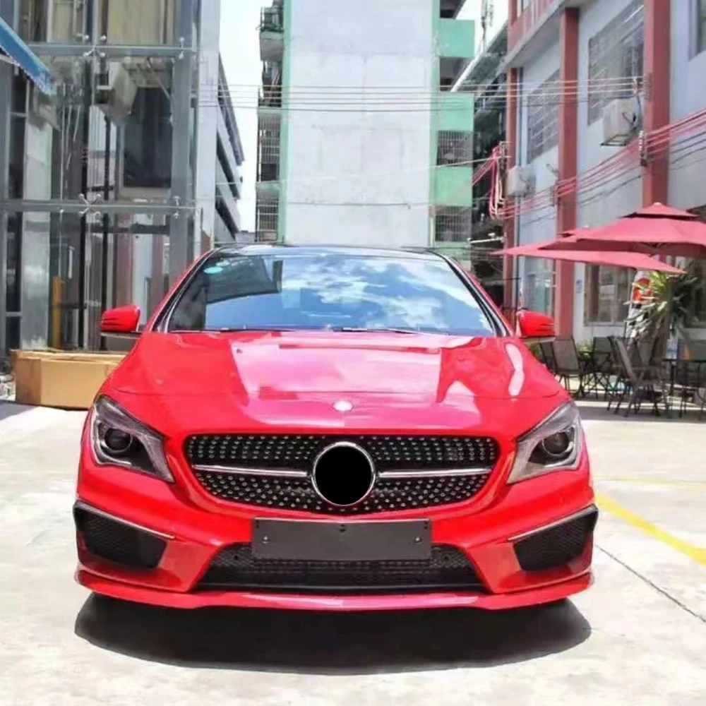 Facelift тюнинг передняя решетка бампер Гриль GT Алмазная сетка для Mercedes Benz CLA C117 W117 C118